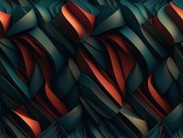 Dark abstract geometric grid pattern Seamless background created with technology photo
