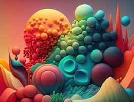 Abstract image featuring a combination of organic and geometric shapes dynamic and energetic background created with technology photo