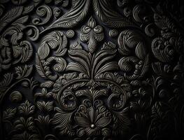 Royal vintage Victorian Gothic background Rococo venzel and whorl created with technology photo