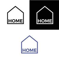 home house icon isolated on white background vector