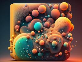Abstract image featuring a combination of organic and geometric shapes dynamic and energetic background created with technology photo