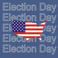 election day 2022 united state, USA flag illustration vector image, banner design with flags. Political election campaign