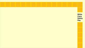 White cane safety day concept banner with guiding block for pedestrian Wallpaper Background and copy Space Area. Suitable to place on content with that theme. october united states holiday vector