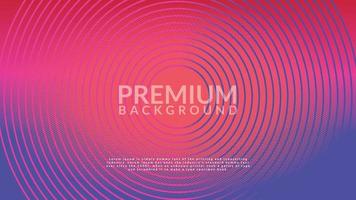 abstract premium background, circle line with color gradient. Suitable for poster background vector
