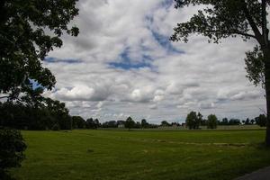 agricultural landscape in Poland on a summer day photo