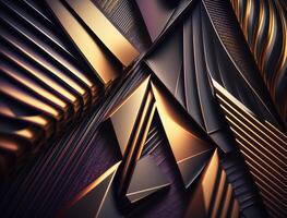 Modern technology abstract texture with diagonal metallic lines created with technology photo