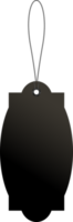 negro precio o equipaje etiquetas de Clásico formas con cuerda png