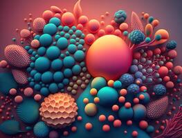 Abstract image featuring a combination of organic and geometric shapes dynamic and energetic background created with technology photo