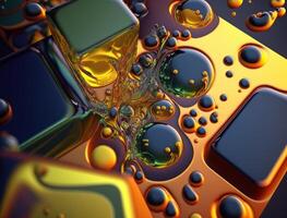 Abstract background with a colorful liquid shapes technology photo