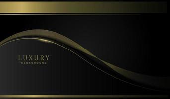 Luxury Black and Gold Abstract Background vector