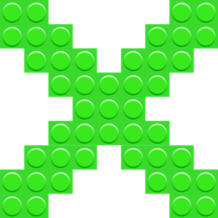 Grün Kreuz Symbol von Konstrukteur Blöcke. Zeiger Plastik Puzzle. Plus Zeichen png
