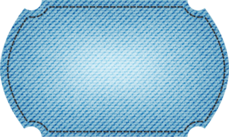 azul jeans fragmento com ponto, rebites e franja. luz azul jeans. vintage fragmento png