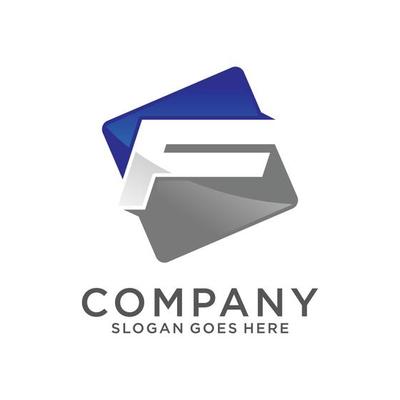Letter F initial logo
