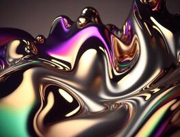 Light pastel colors fluid wavy liquid abstract background created with technology photo