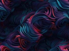 Dark abstract geometric grid pattern Seamless background created with technology photo