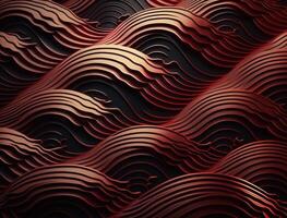 Modern colorful wave stripes pattern background created with technology photo