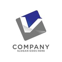 Letter V initial logo vector