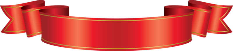 banner di nastro rosso png