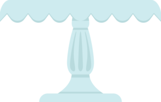 Cake stand in flat icon style. Empty tray for fruit and desserts png