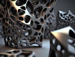 Dark black abstract background An abstract image featuring organic shapes and lines that intersect and overlap created with technology photo