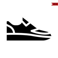 icono de glifo de zapatos vector