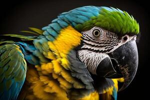 beautiful macaw parrot photo