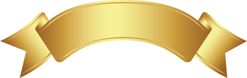 gold ribbon banner 22324116 PNG