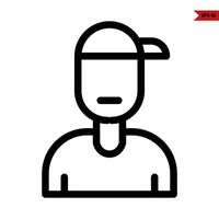 people line icon vector