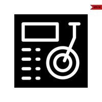 cd player glyph icon vector