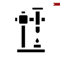 microscope glyph icon vector