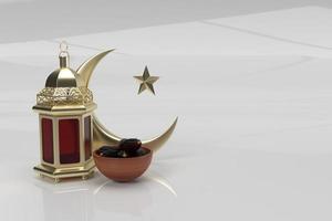 Ramadan kareem 3d podium stage islamic holiday eid celebration render photo