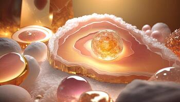 Marble stone swirl textured background wallpaper Made with photo