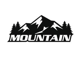 Mountain logo design vector