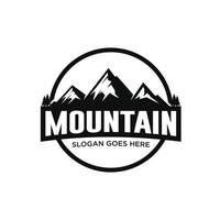 Mountain logo design vector