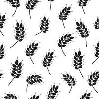Seamless pattern with wheat ears vector illustration