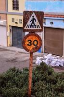 oxidado calle señales foto