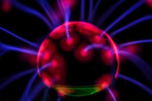 Colorful plasma ball photo