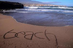 hermosa playa en tenerife foto