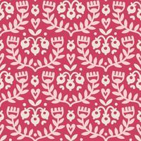 Traditional folk pattern birds for print design. vector