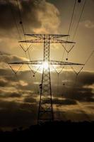 Electric power pylon photo