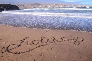 Beautiful beach on Tenerife photo