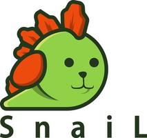 snail logo design vector art