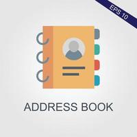 icon address book. with white background. Vector symbol are used for websites, mobile apps