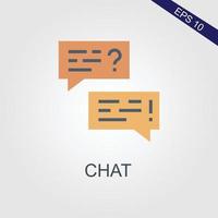 Chat Message Icon Design Vector