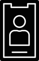 Vector Design Mobile Contacts Icon Style