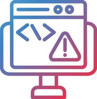 Vector Design Code Error Icon Style