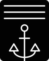 Vector Design Anchor Text Icon Style
