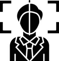 Vector Design Face Scan Icon Style