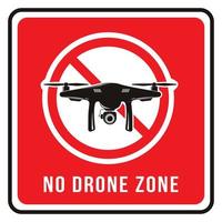 no drone zone sign vector