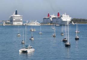 Nassau Harbour Yachts And Cruise Ships photo